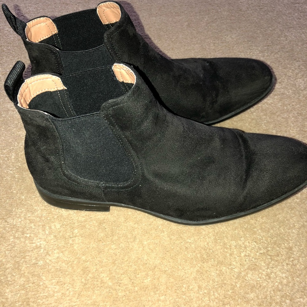 H&M Mens Black Chelsea Boots Size 9